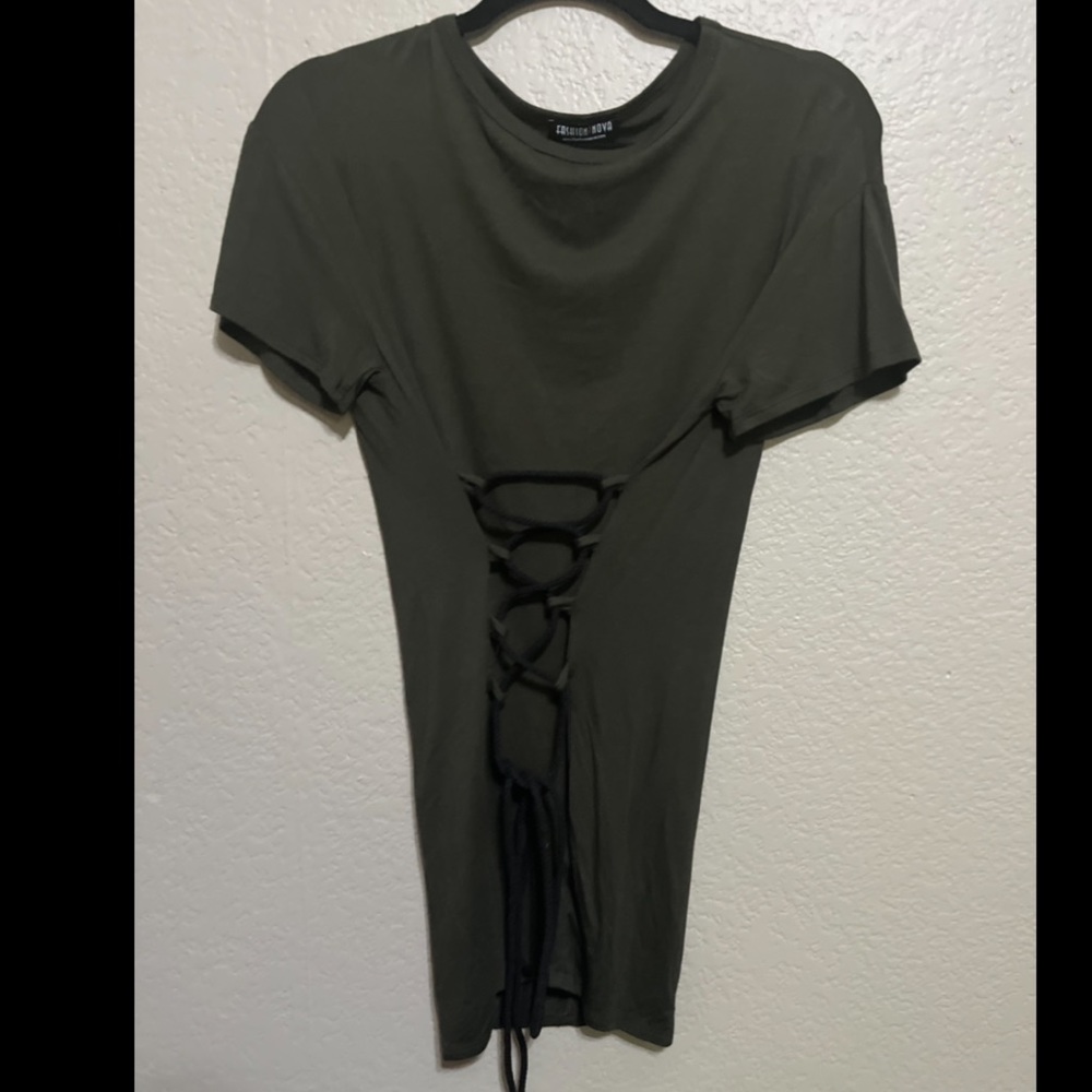 Fashion deep green tunic